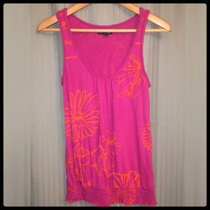 Hot Pink & Orange Tank Top